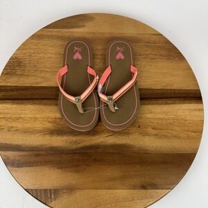 New Little Kids Reef Devy Stripped Comfort Casual Thong Flip Flops Sandals Sz 13